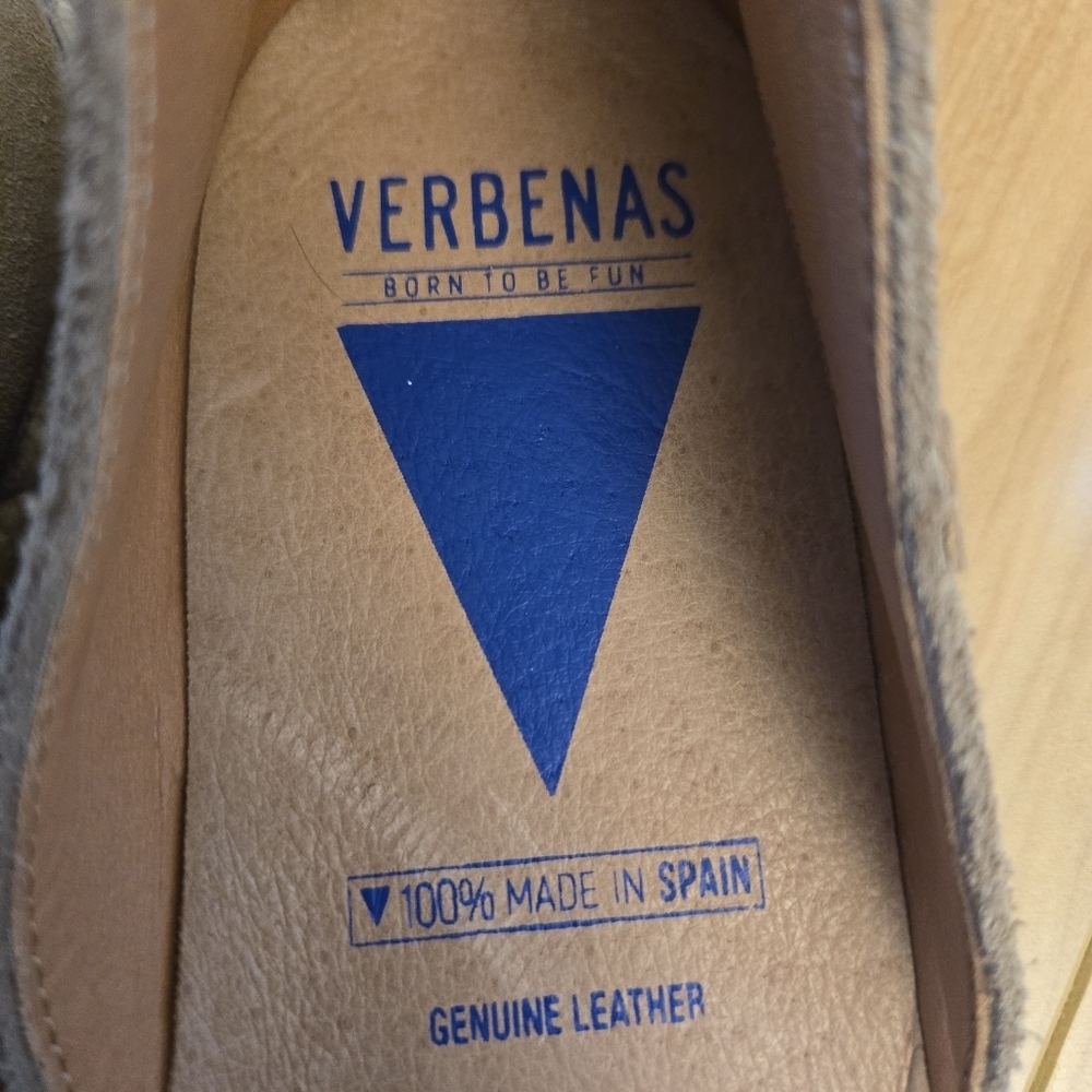 Verbenas Embroidered Espadrilles Flats Carmen Suede Leather Boho EUR 40/US 9.5 - Picture 6 of 9
